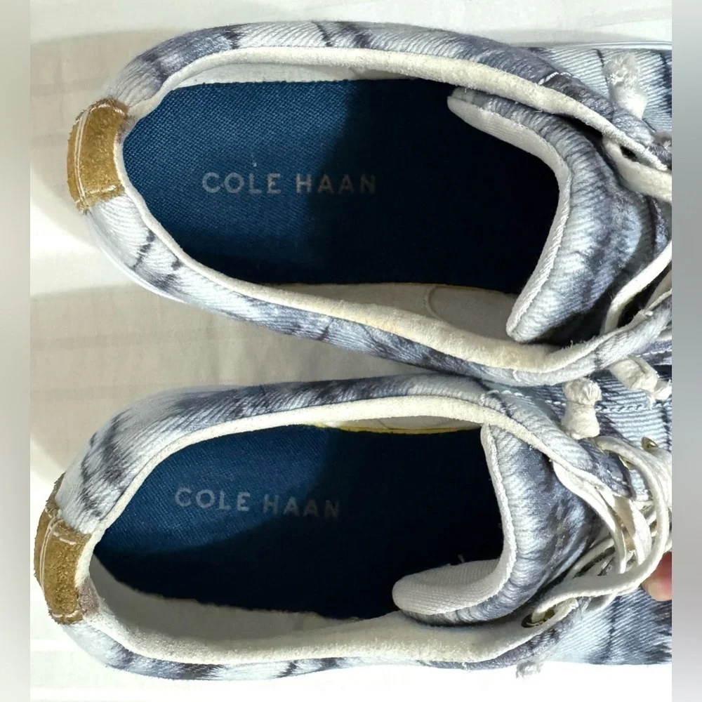 Cole Haan Grand Crosscourt II Canvas Sneaker China Blue Ikat Size 8.5